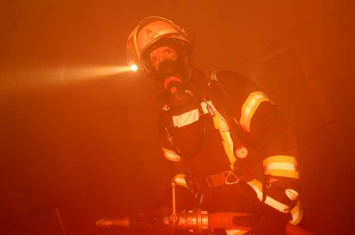 Atemschutzgeräteträger der Feuerwehren des Amt Bordesholm üben