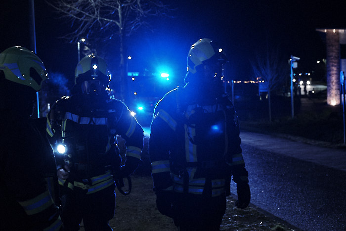 . Feuerwehr Jahresabschlussübung am 09.12.2019 in Bordesholm, Eiderhöhe, prima-med GmbH & Co., Photo: Michael Slogsnat, Bordesholm.