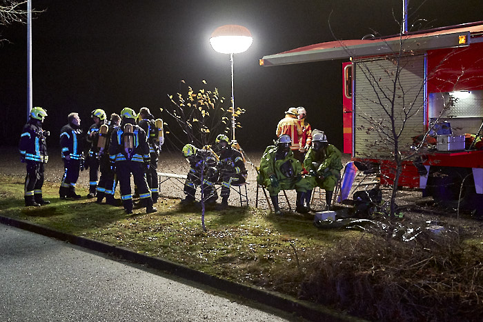 . Feuerwehr Jahresabschlussübung am 09.12.2019 in Bordesholm, Eiderhöhe, prima-med GmbH & Co., Photo: Michael Slogsnat, Bordesholm.